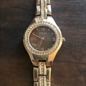 Folio gold watch